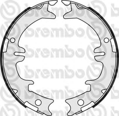 S83542 Brembo juego de zapatas de frenos, freno de estacionamiento