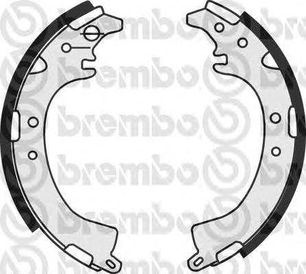 S83539 Brembo zapatas de frenos de tambor traseras