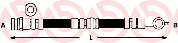 T24111 Brembo latiguillo de freno delantero