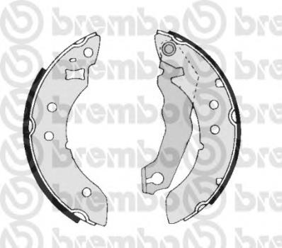 S 24 536 Brembo zapatas de frenos de tambor traseras