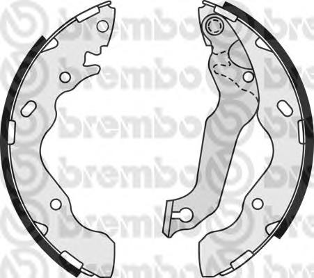 S30511 Brembo zapatas de frenos de tambor traseras