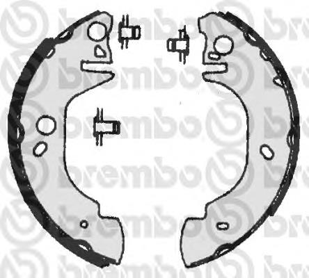 S24523 Brembo zapatas de frenos de tambor traseras