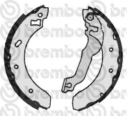 S24521 Brembo zapatas de frenos de tambor traseras