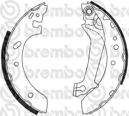 S 24 526 Brembo zapatas de frenos de tambor traseras