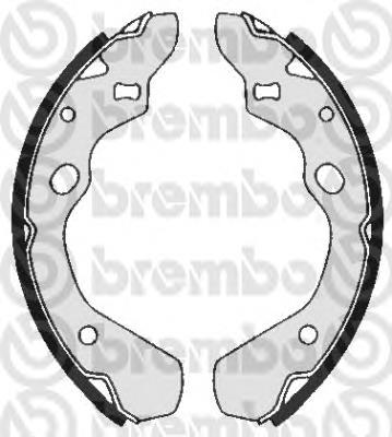 S49504 Brembo zapatas de frenos de tambor traseras