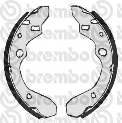 S 49 506 Brembo zapatas de frenos de tambor traseras