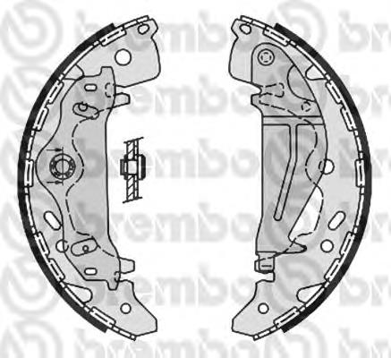 S30521 Brembo zapatas de frenos de tambor traseras