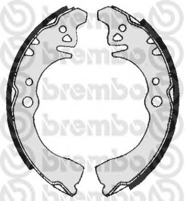 S16507 Brembo zapatas de frenos de tambor traseras