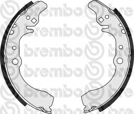 S16512 Brembo zapatas de frenos de tambor traseras