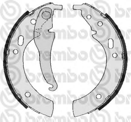 S06501 Brembo zapatas de frenos de tambor traseras