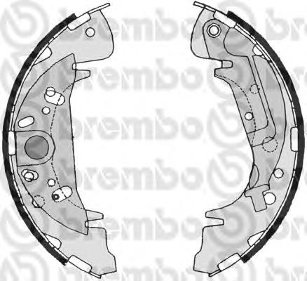 S 11 504 Brembo juego de zapatas de frenos, freno de estacionamiento