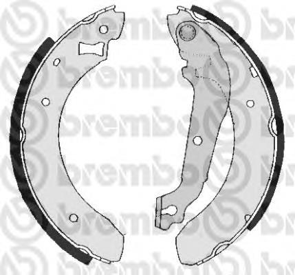 S24509 Brembo zapatas de frenos de tambor traseras