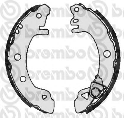 S24508 Brembo zapatas de frenos de tambor traseras