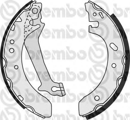 S 23 578 Brembo zapatas de frenos de tambor traseras