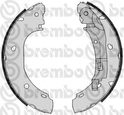 S 23 525 Brembo zapatas de frenos de tambor traseras