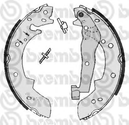 S 68 505 Brembo zapatas de frenos de tambor traseras