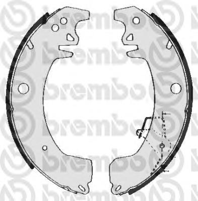 S68537 Brembo zapatas de frenos de tambor traseras