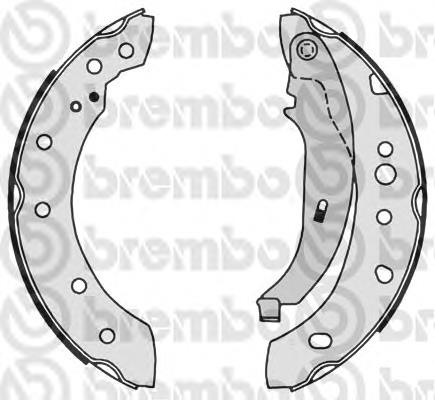 S 61 527 Brembo zapatas de frenos de tambor traseras