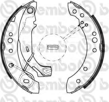 S 61 526 Brembo zapatas de frenos de tambor traseras