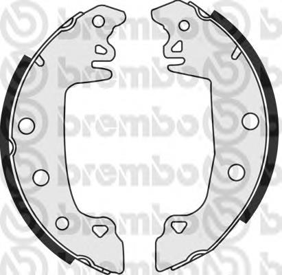 S 61 537 Brembo zapatas de frenos de tambor traseras