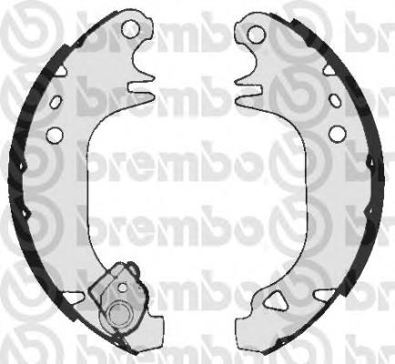 S61536 Brembo zapatas de frenos de tambor traseras