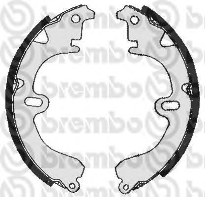 S 83 504 Brembo zapatas de frenos de tambor traseras