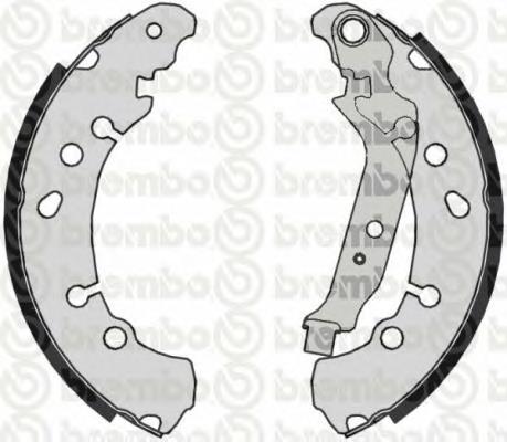 S83513 Brembo zapatas de frenos de tambor traseras