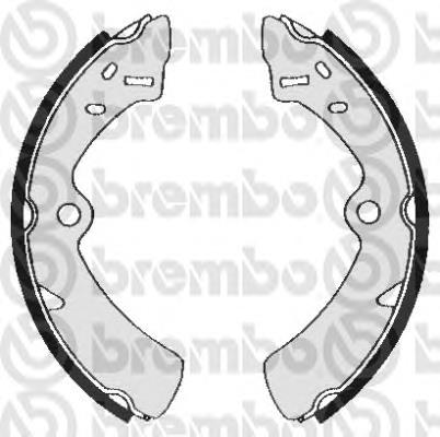 S79505 Brembo zapatas de frenos de tambor traseras