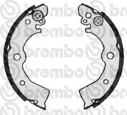 S 56 506 Brembo zapatas de frenos de tambor traseras