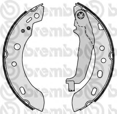 S56507 Brembo zapatas de frenos de tambor traseras