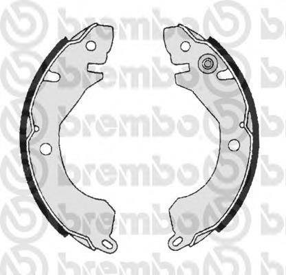 S54505 Brembo zapatas de frenos de tambor traseras