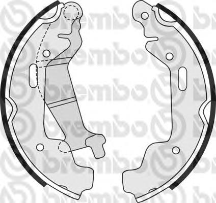 S 59 516 Brembo zapatas de frenos de tambor traseras