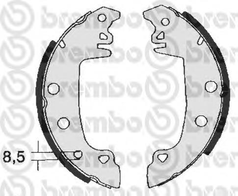 S61511 Brembo zapatas de frenos de tambor traseras