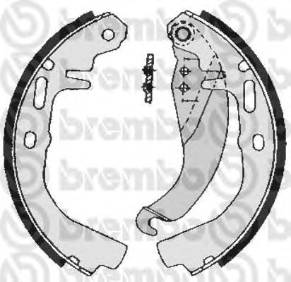 S59507 Brembo zapatas de frenos de tambor traseras