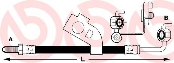 T85011 Brembo latiguillo de freno delantero