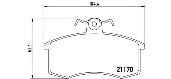 P41003 Brembo pastillas de freno delanteras