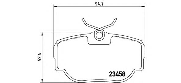 P44009 Brembo pastillas de freno traseras