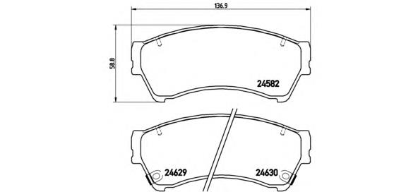 P49039 Brembo pastillas de freno delanteras