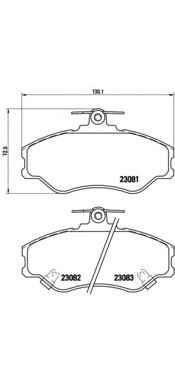 P30005 Brembo pastillas de freno delanteras