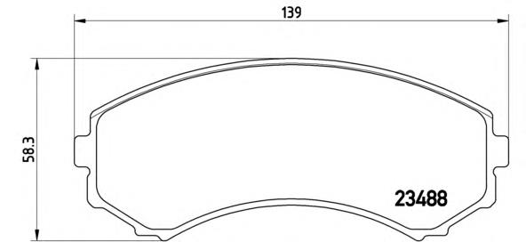 P 54 029 Brembo pastillas de freno delanteras