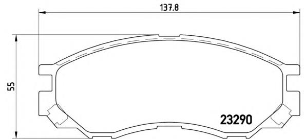 P54020 Brembo pastillas de freno delanteras