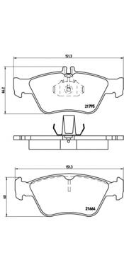 P50023 Brembo pastillas de freno delanteras