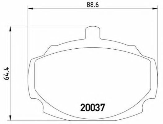 P52001 Brembo pastillas de freno delanteras