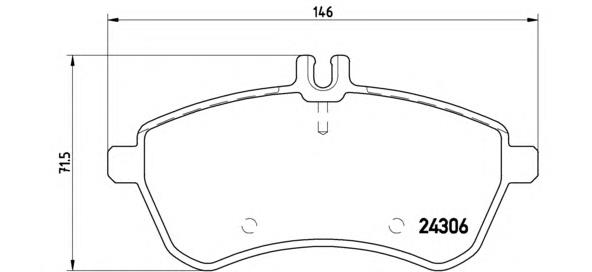 P50070 Brembo pastillas de freno delanteras