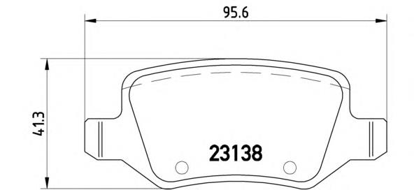 P50090 Brembo pastillas de freno traseras