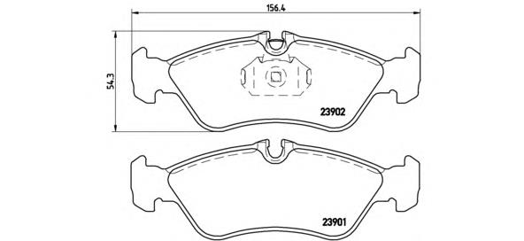 P50082 Brembo pastillas de freno traseras