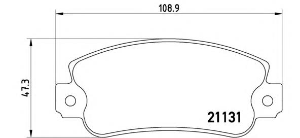 P23029 Brembo pastillas de freno delanteras