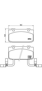 P23030 Brembo pastillas de freno delanteras