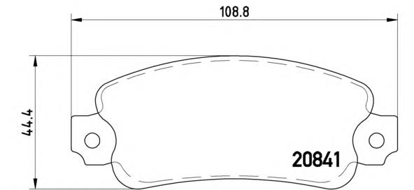 P23014 Brembo pastillas de freno traseras