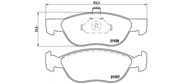 P 23 081 Brembo pastillas de freno delanteras